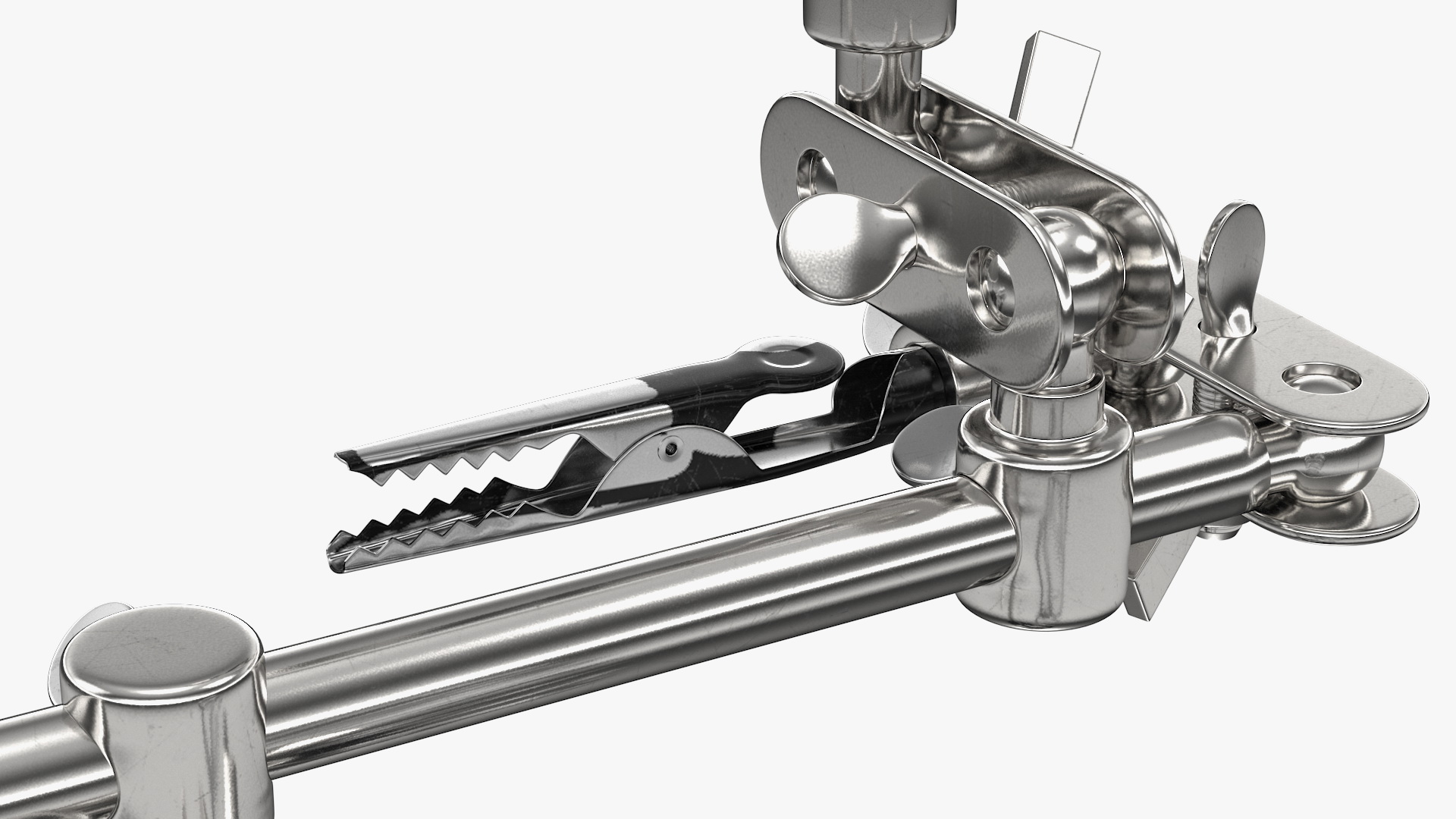 3D model Helping Hands with Magnifier and Soldering Iron Stand Rigged