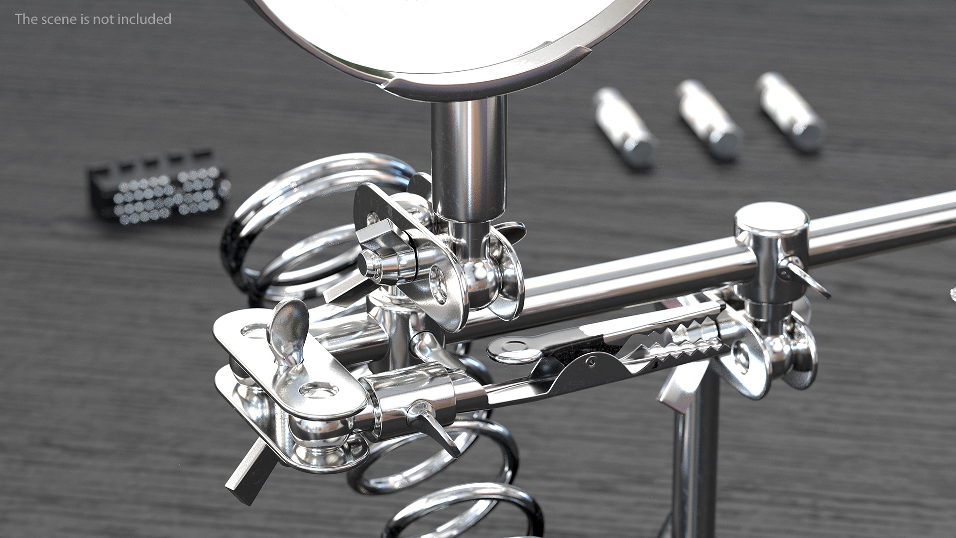 3D model Helping Hands with Magnifier and Soldering Iron Stand Rigged