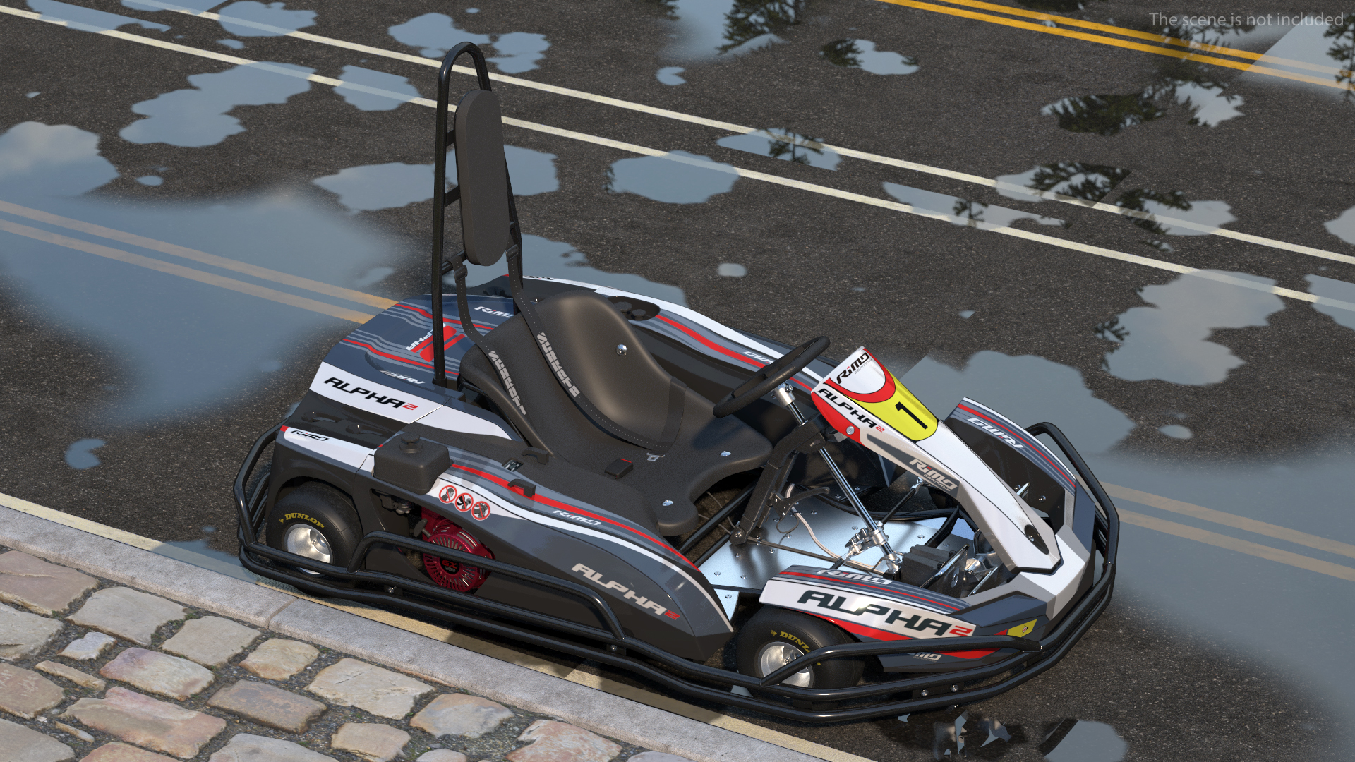 3D model RiMO ALPHA2 Kart with Roll Bar
