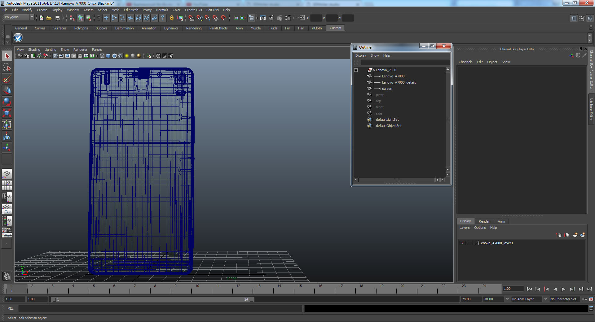 Lenovo A7000 Pearl White 3D model