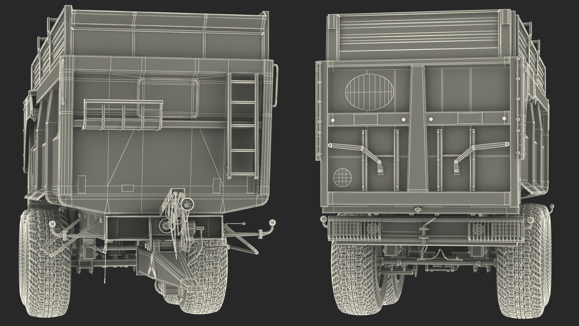 3D model Maupu 18t Body Tipper Trailer Clean
