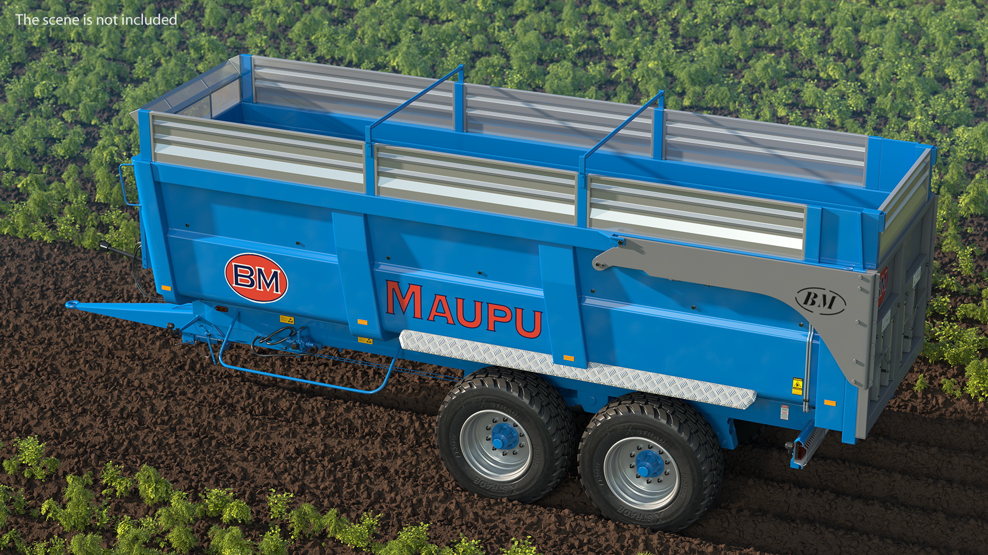 3D model Maupu 18t Body Tipper Trailer Clean