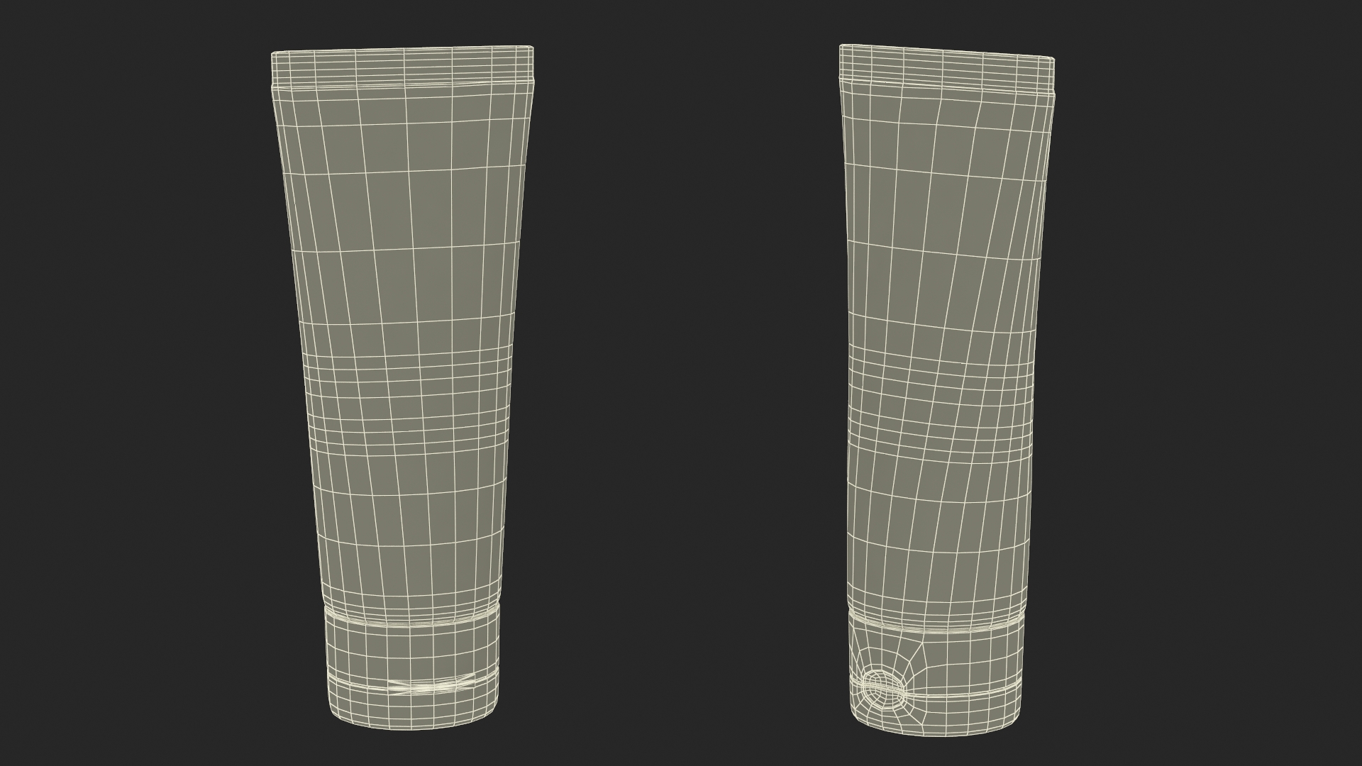 3D Sunscreen Tube Natural Mineral Formula model