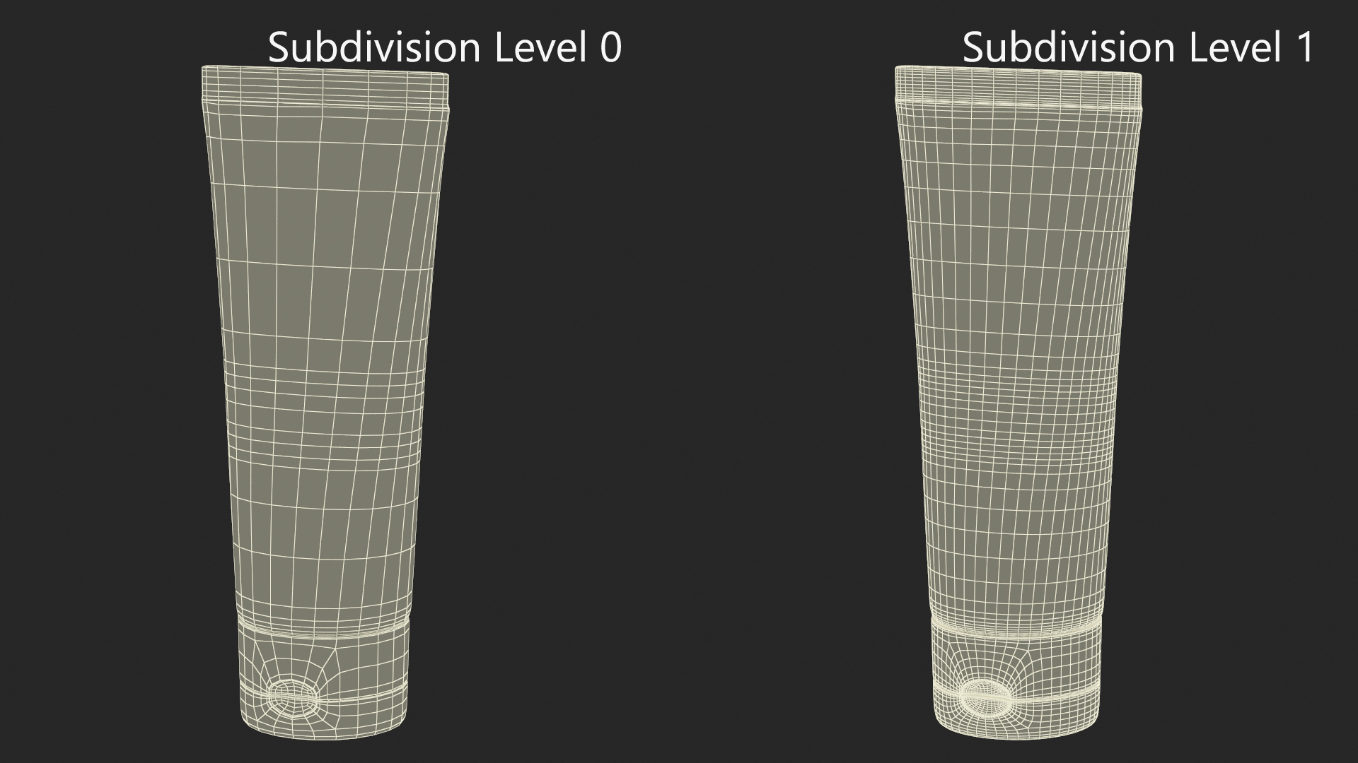 3D Sunscreen Tube Natural Mineral Formula model