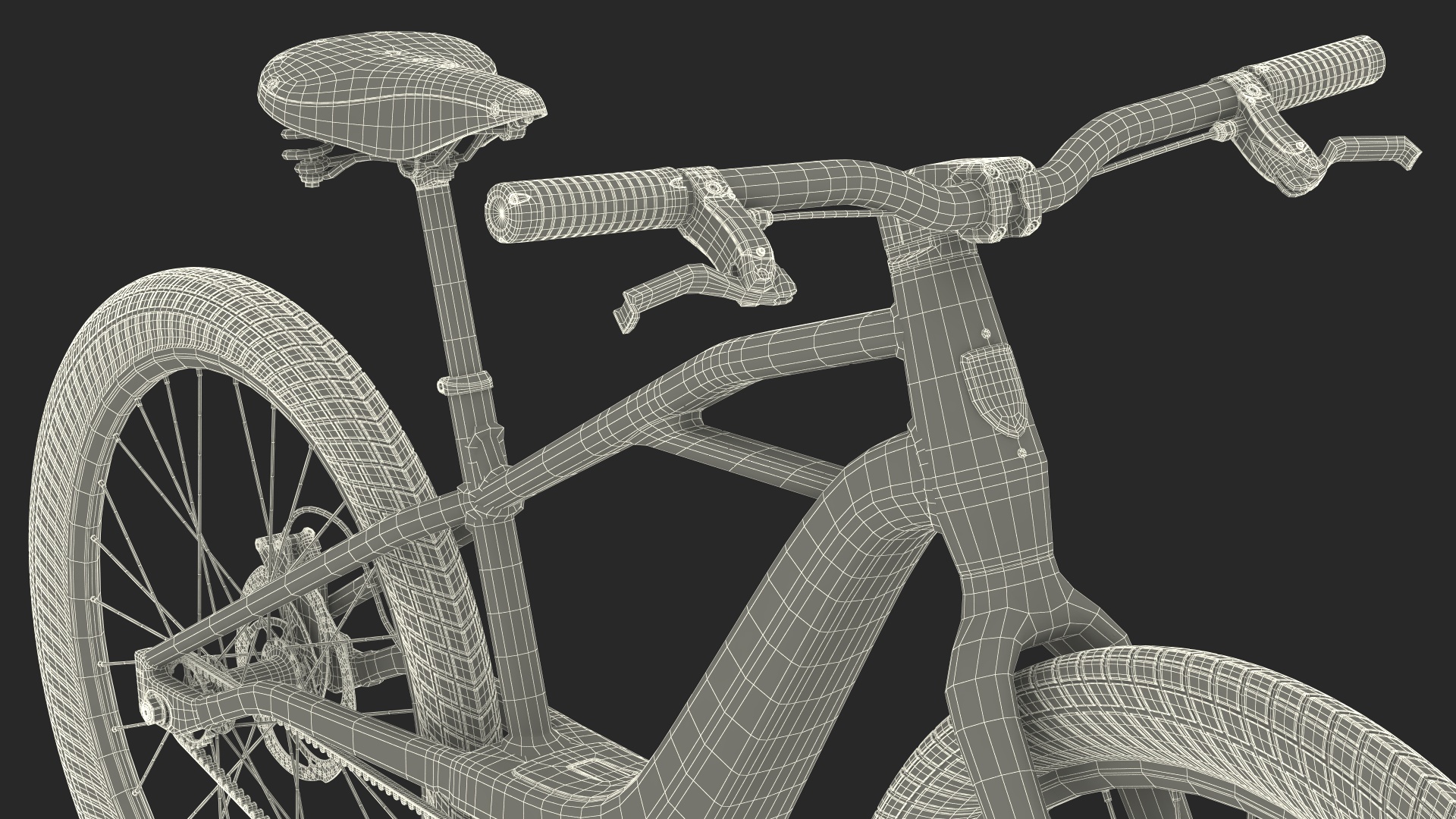 3D model Electric Bike Harley Davidson Red Rigged