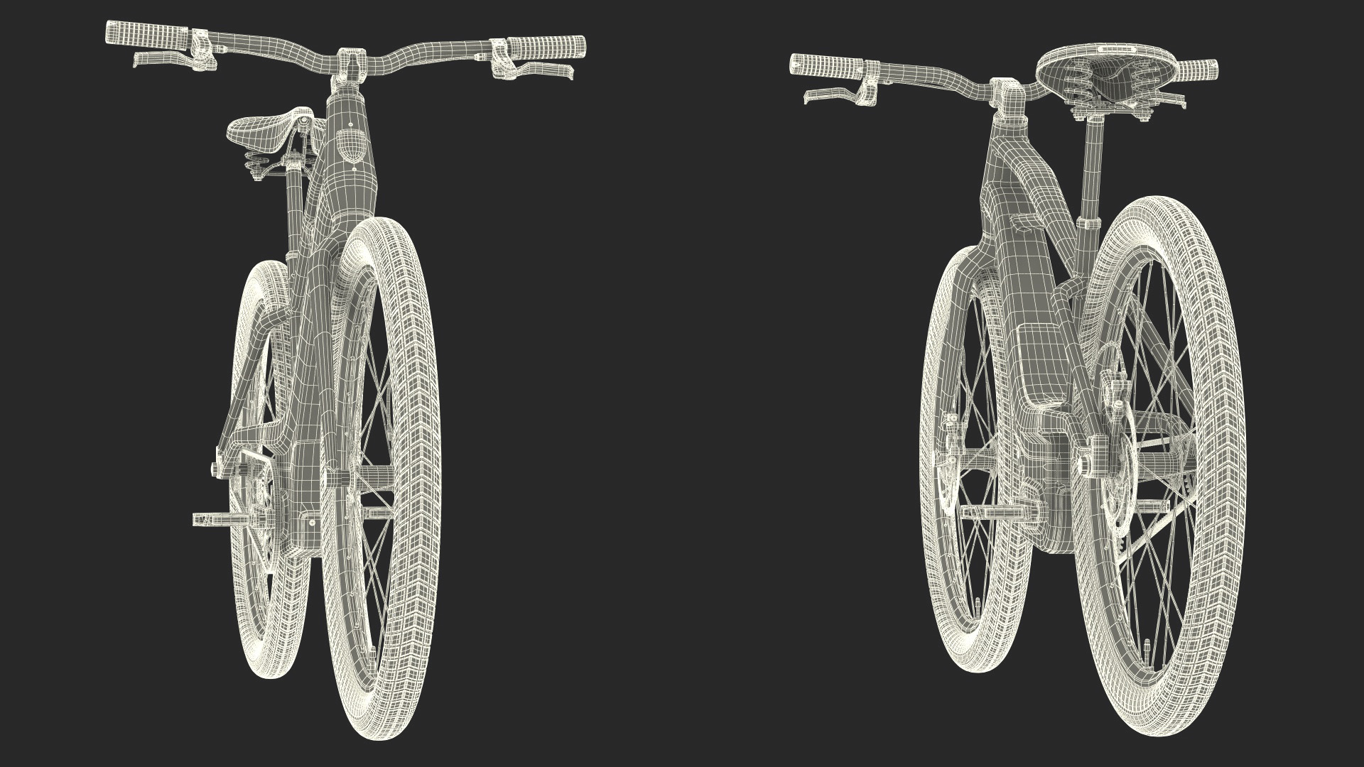 3D model Electric Bike Harley Davidson Red Rigged
