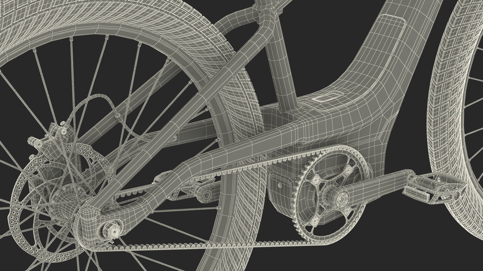 3D model Electric Bike Harley Davidson Red Rigged