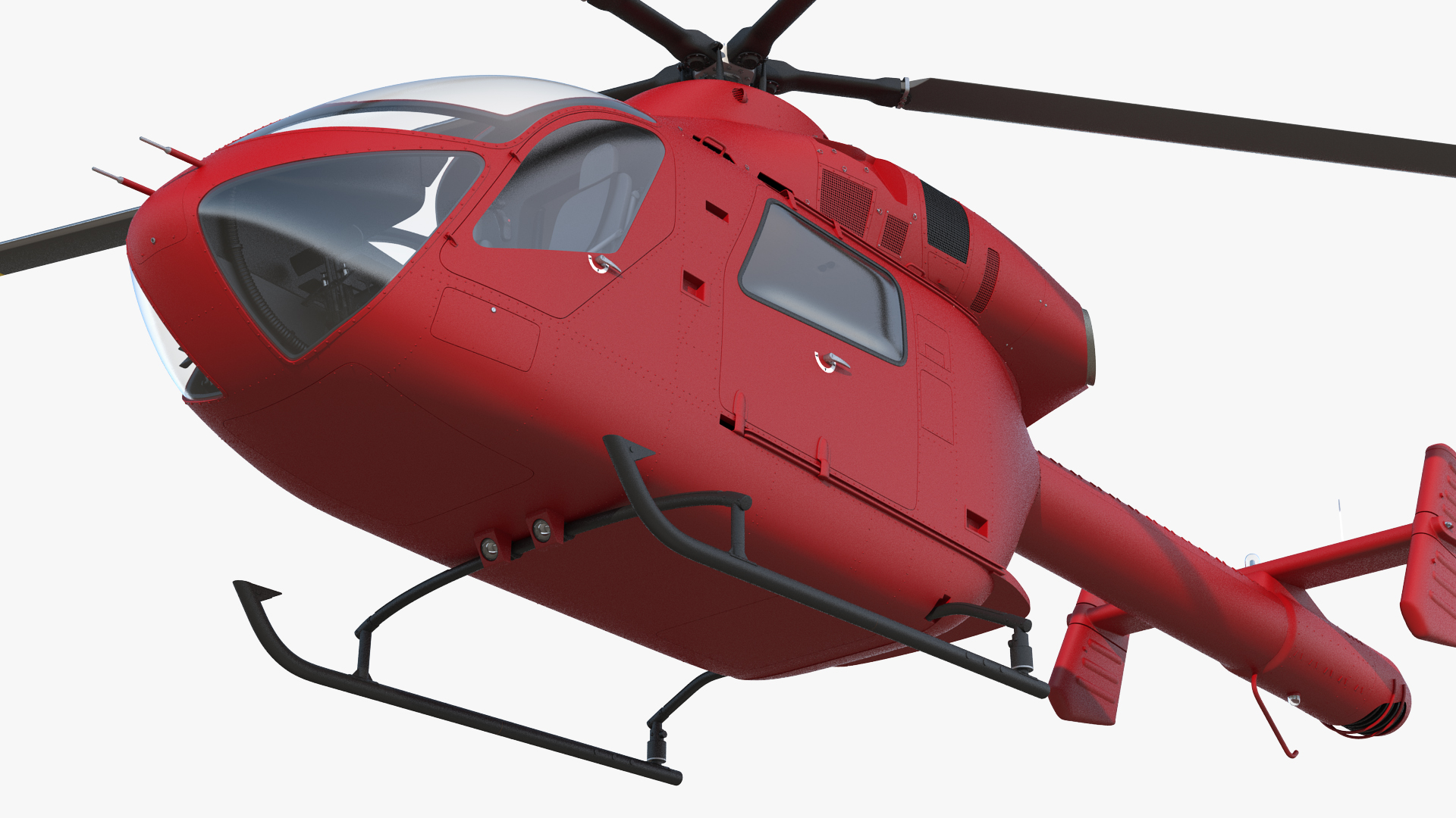 Light Twin Utility Helicopter 3D model