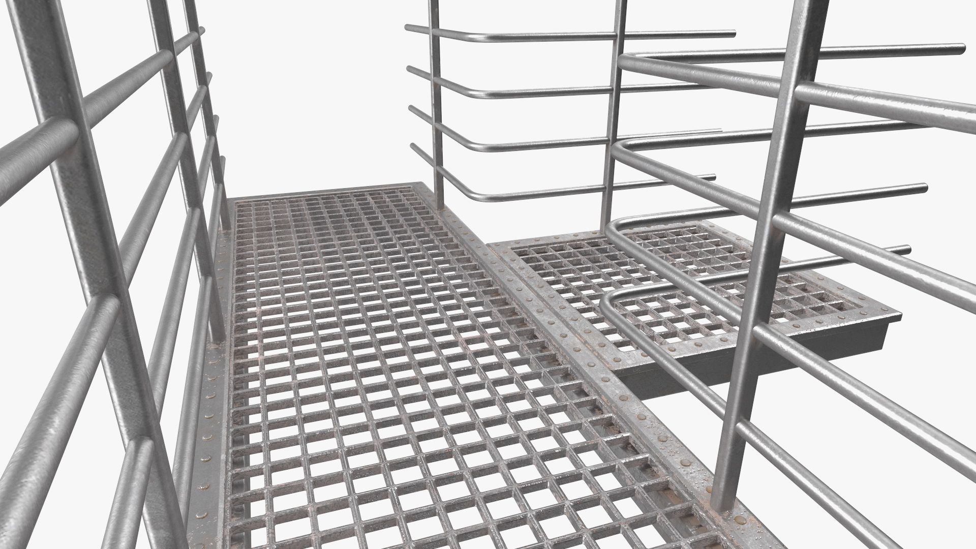 3D Industrial Catwalk T Shape