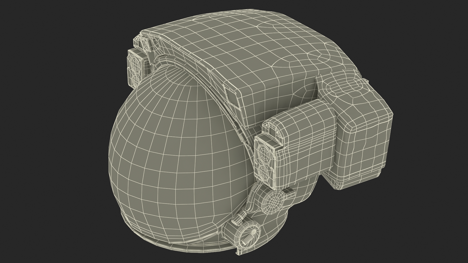 Spacesuit Extravehicular Mobility Unit EMU Rigged 3D model
