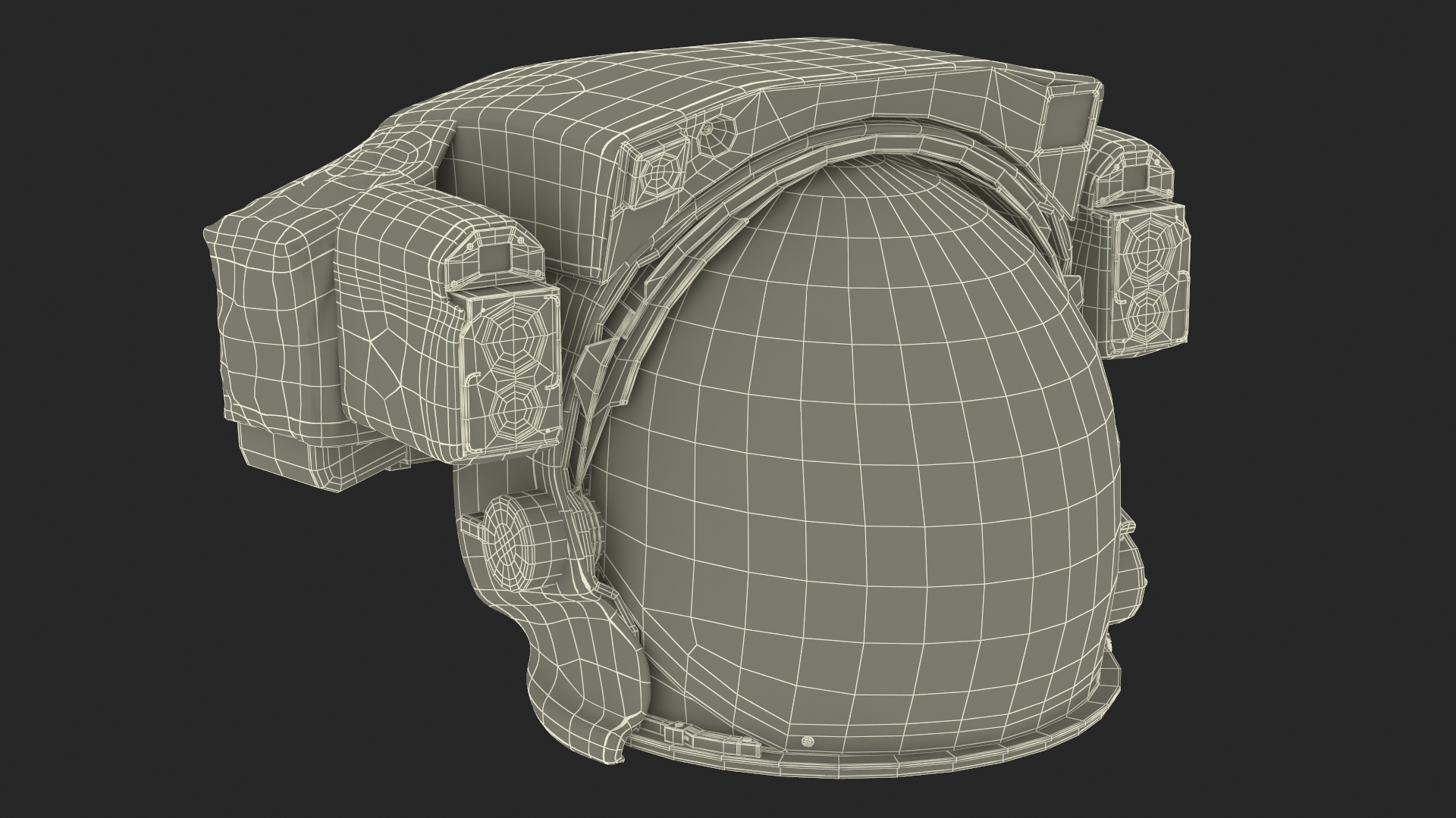 Spacesuit Extravehicular Mobility Unit EMU Rigged 3D model