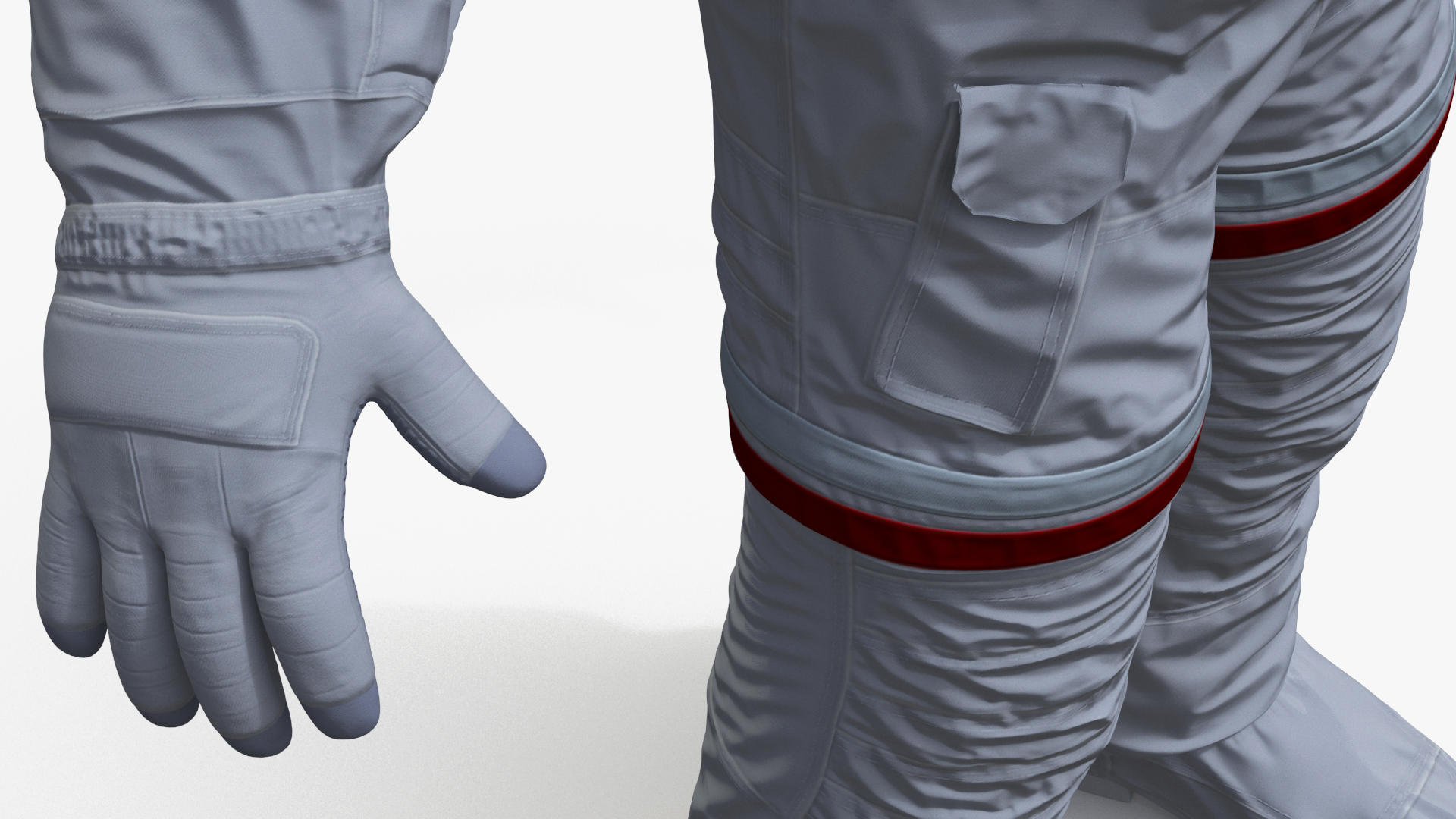 Spacesuit Extravehicular Mobility Unit EMU Rigged 3D model
