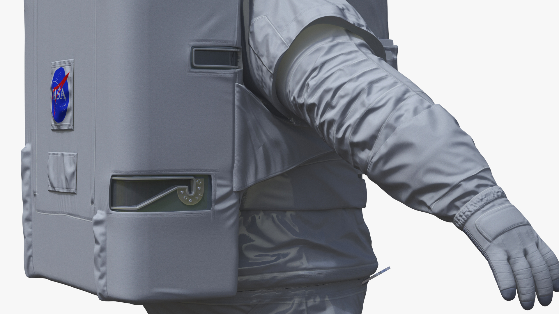 Spacesuit Extravehicular Mobility Unit EMU Rigged 3D model
