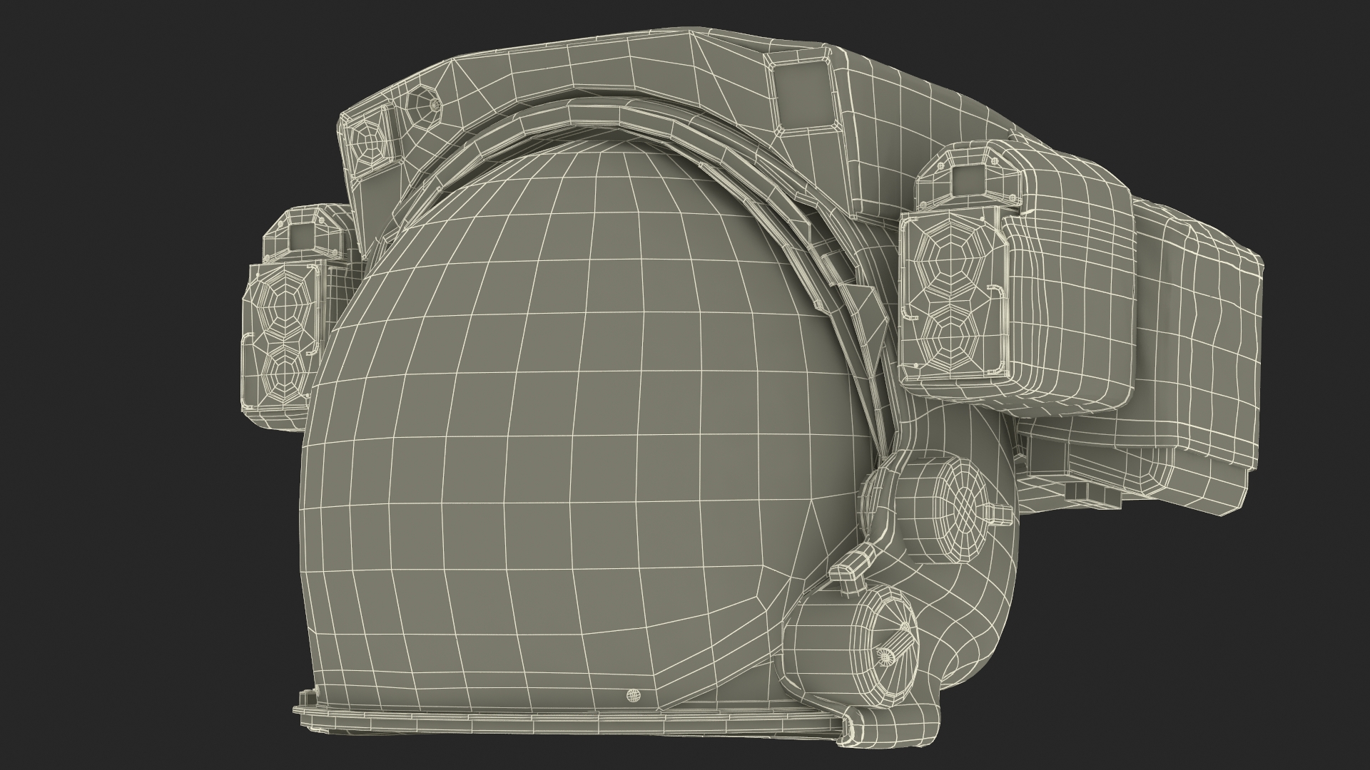 Spacesuit Extravehicular Mobility Unit EMU Rigged 3D model