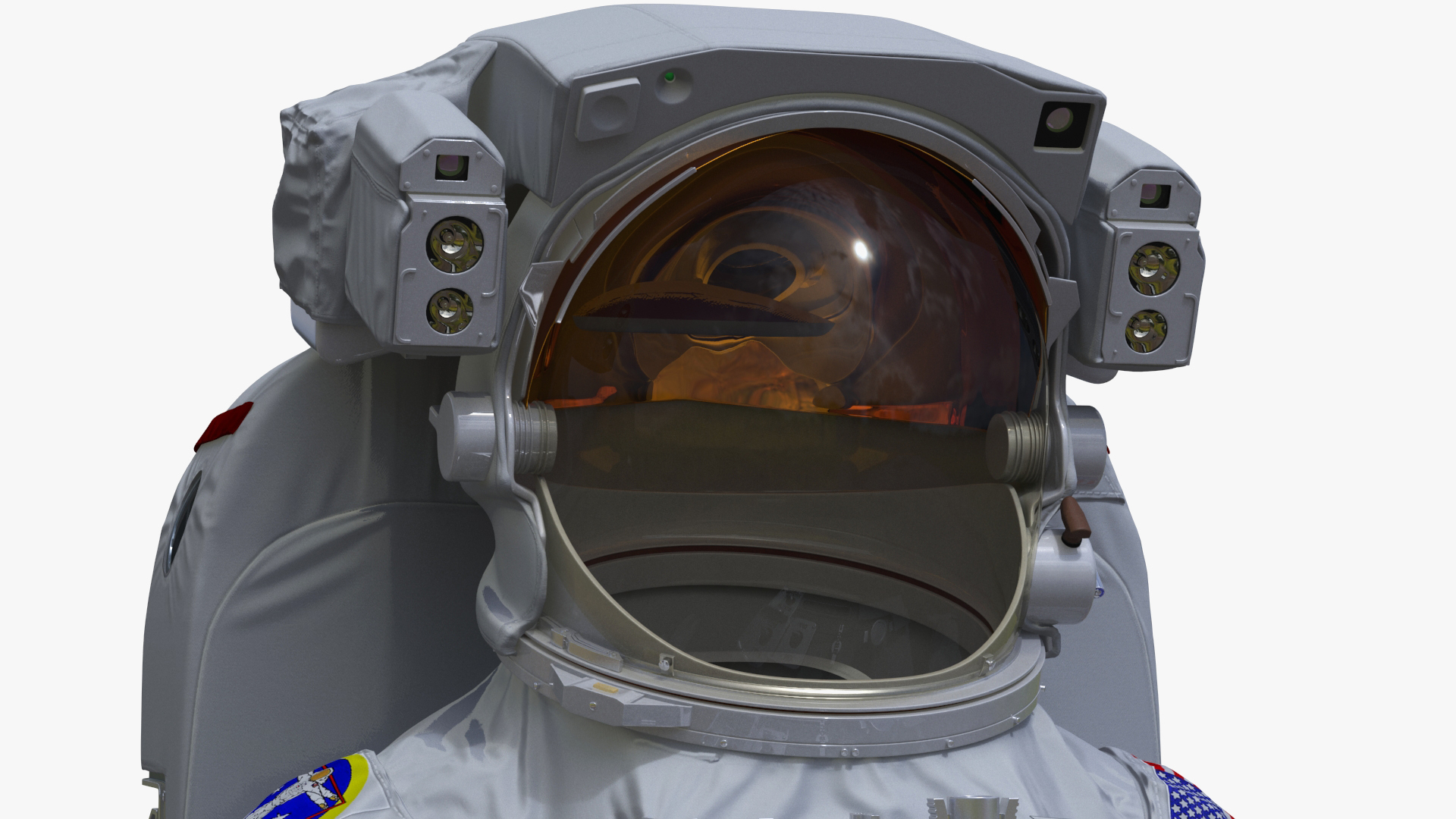 Spacesuit Extravehicular Mobility Unit EMU Rigged 3D model