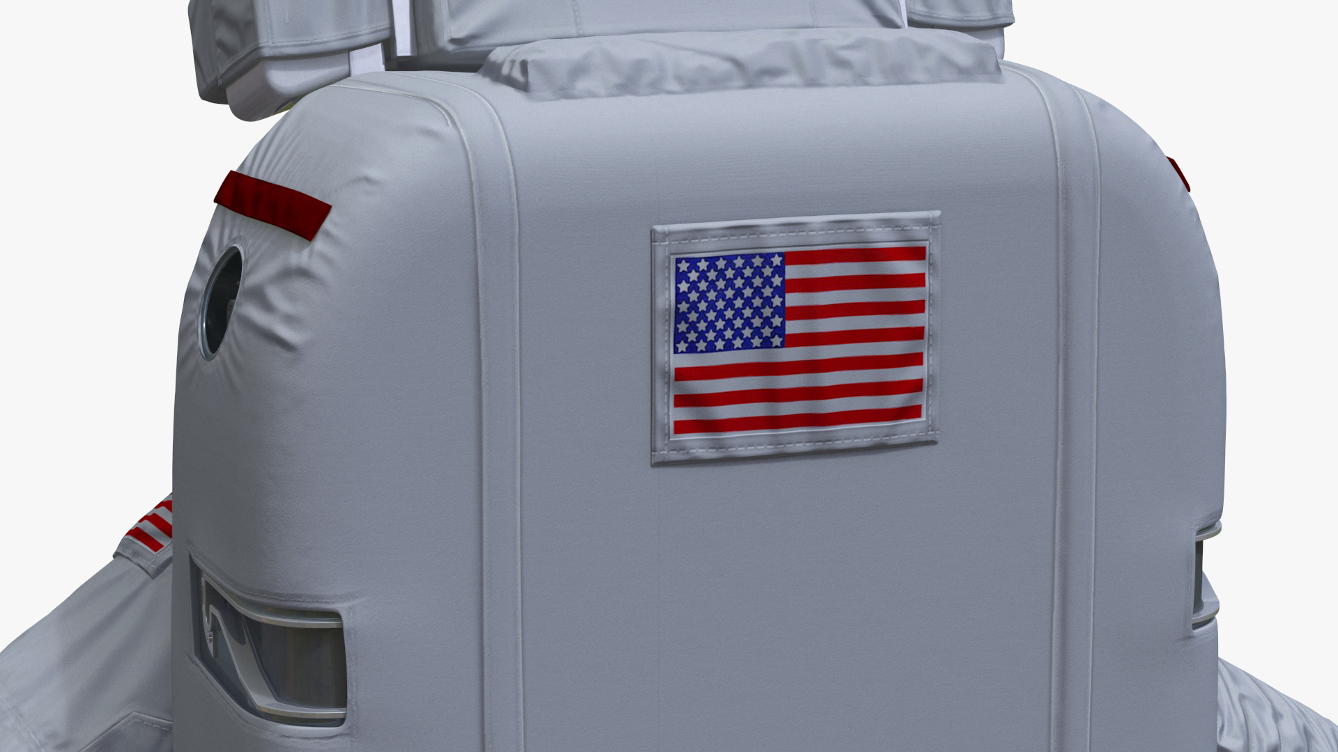 Spacesuit Extravehicular Mobility Unit EMU Rigged 3D model