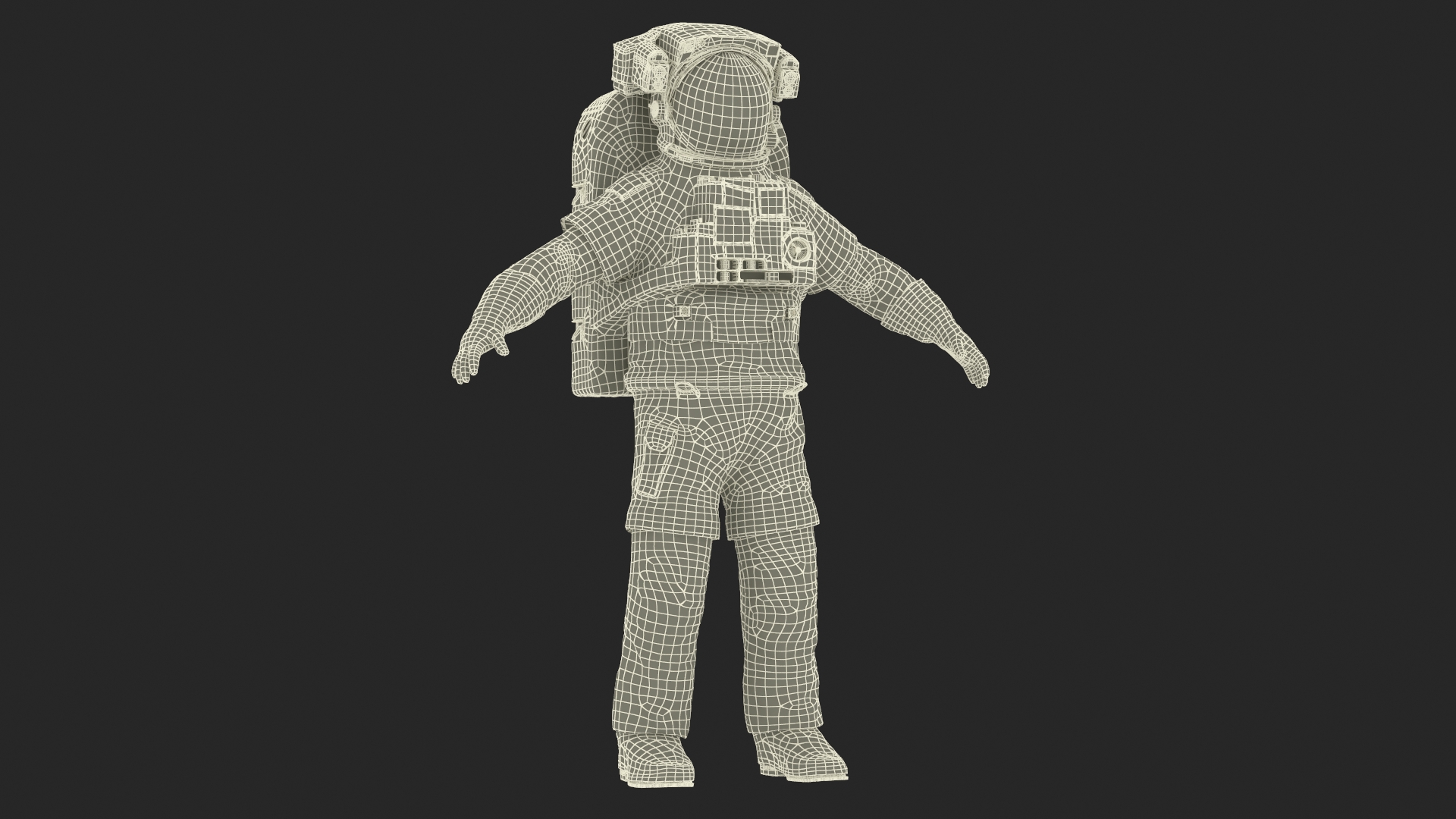 Spacesuit Extravehicular Mobility Unit EMU Rigged 3D model