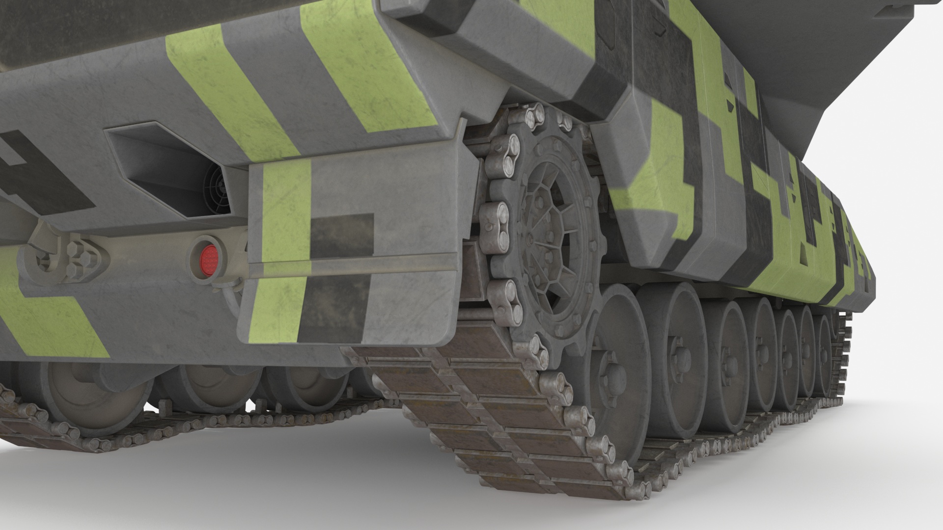 3D Rheinmetall Panther KF51 Dusted Rigged model