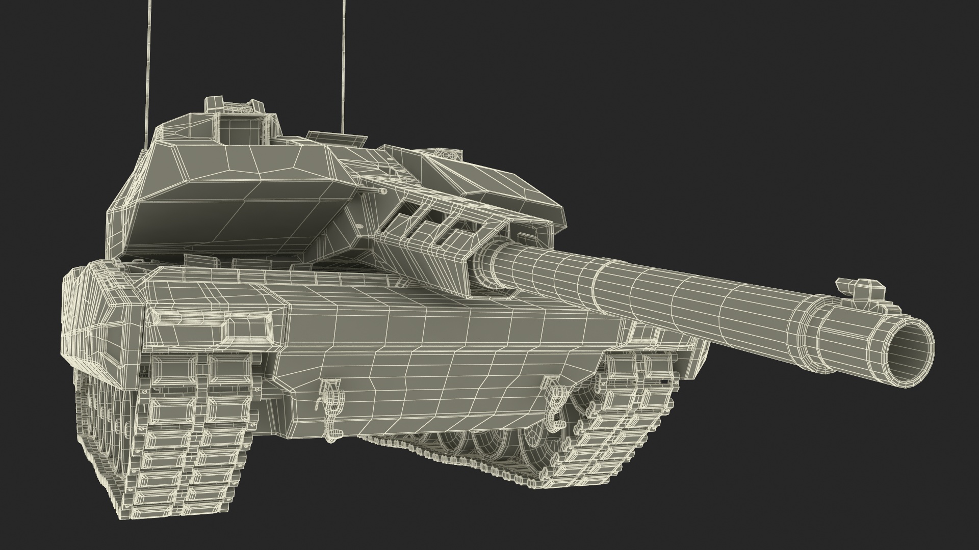 3D Rheinmetall Panther KF51 Dusted Rigged model