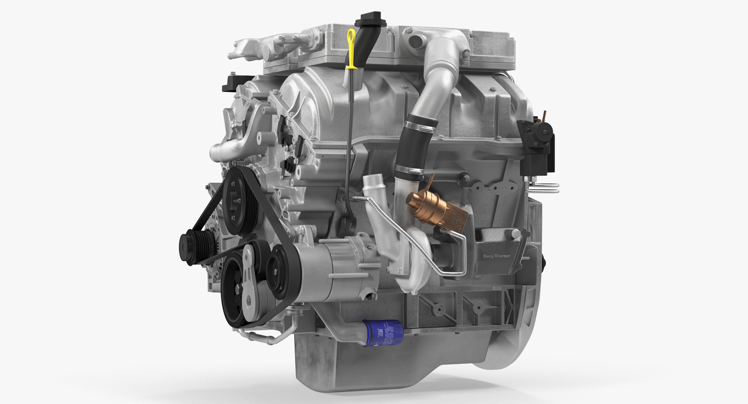 3D V6 Car Engine 3 6 Litre model