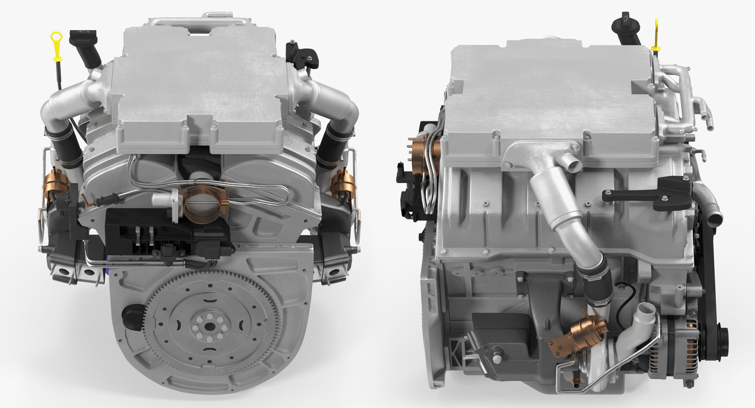 3D V6 Car Engine 3 6 Litre model