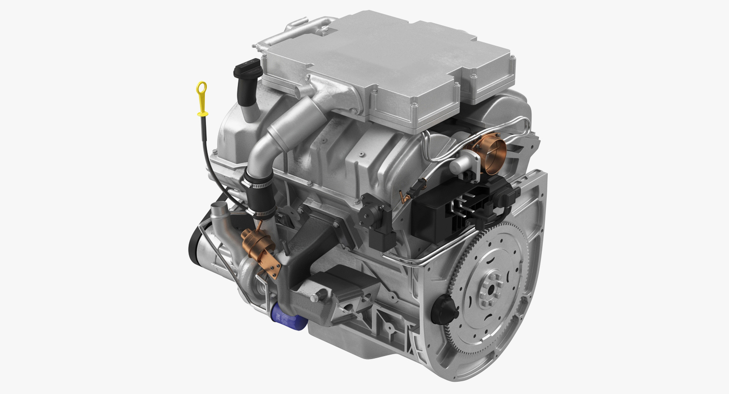 3D V6 Car Engine 3 6 Litre model