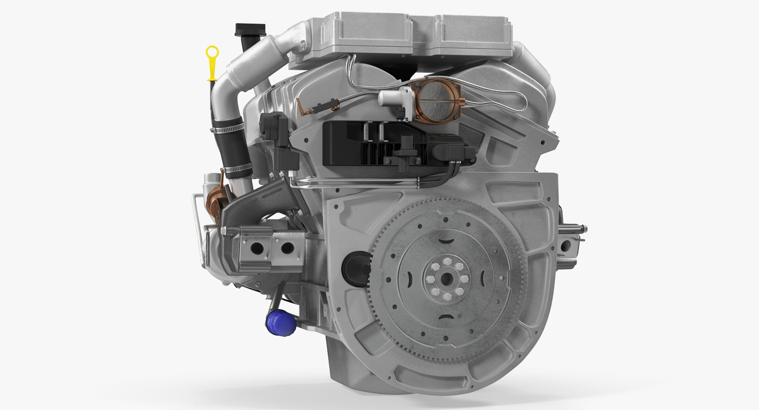 3D V6 Car Engine 3 6 Litre model