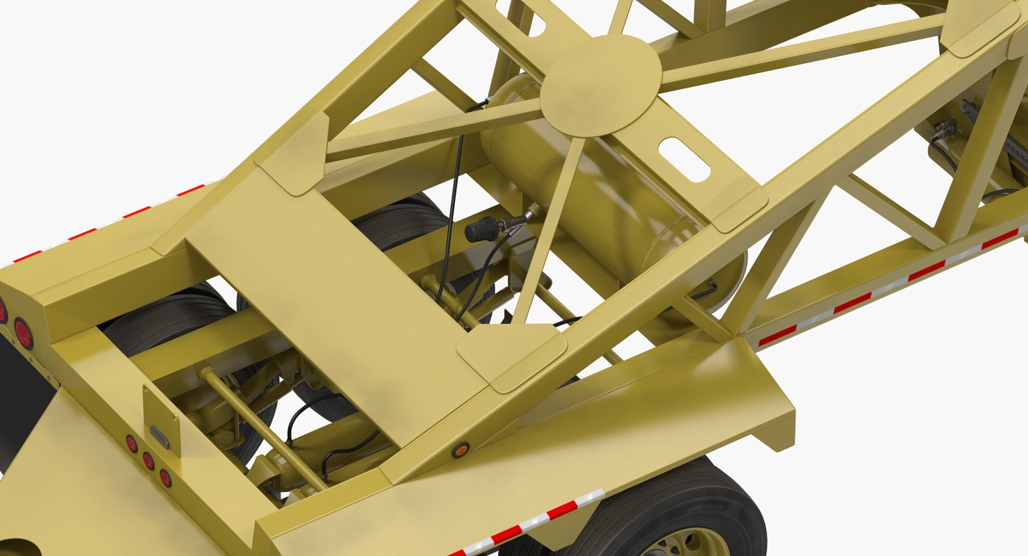 3D model Belly Dump Trailer Rigged