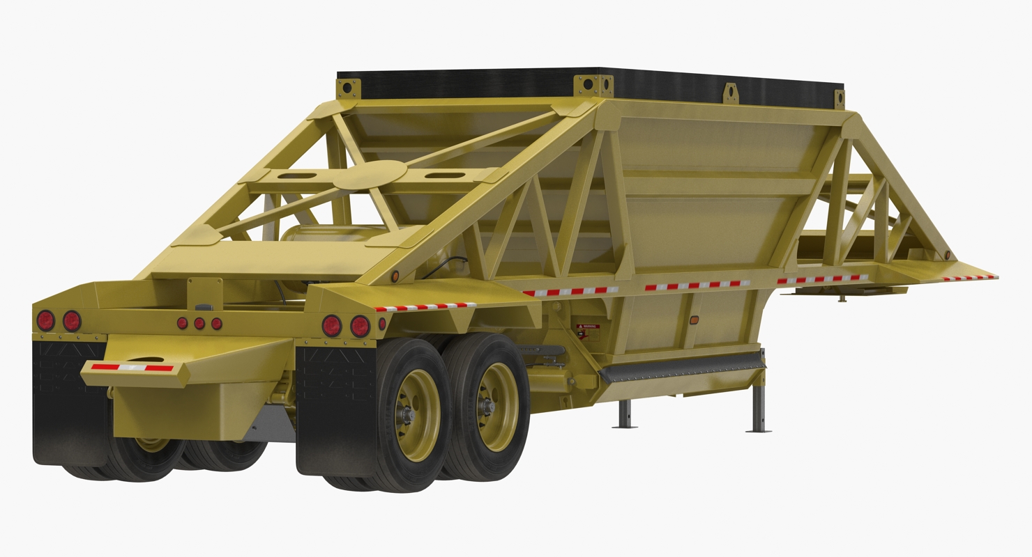 3D model Belly Dump Trailer Rigged