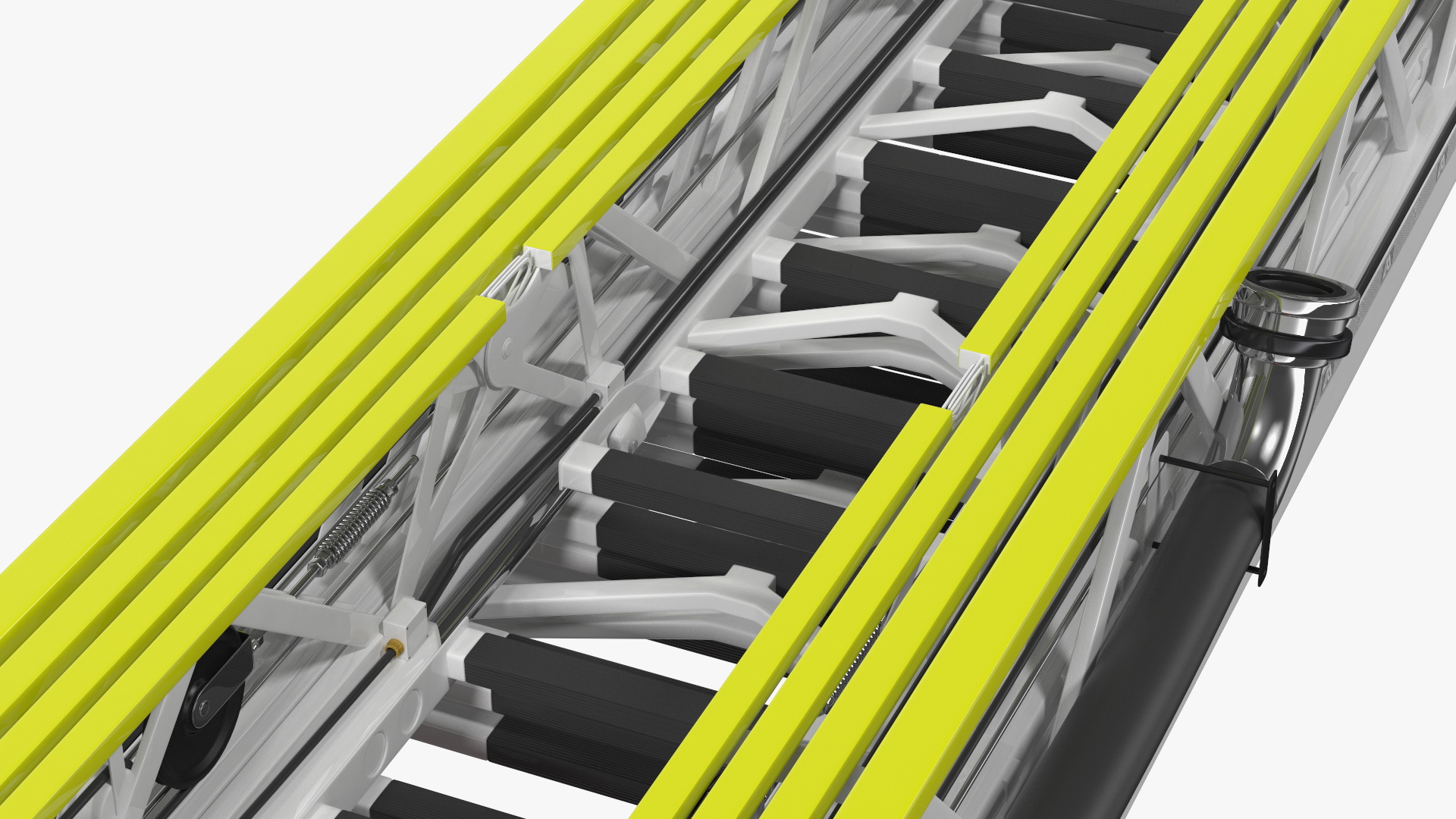 Magirus M32L AS Turntable Ladder Rigged 3D model
