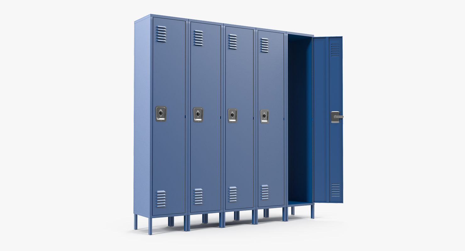 School Lockers 3D model