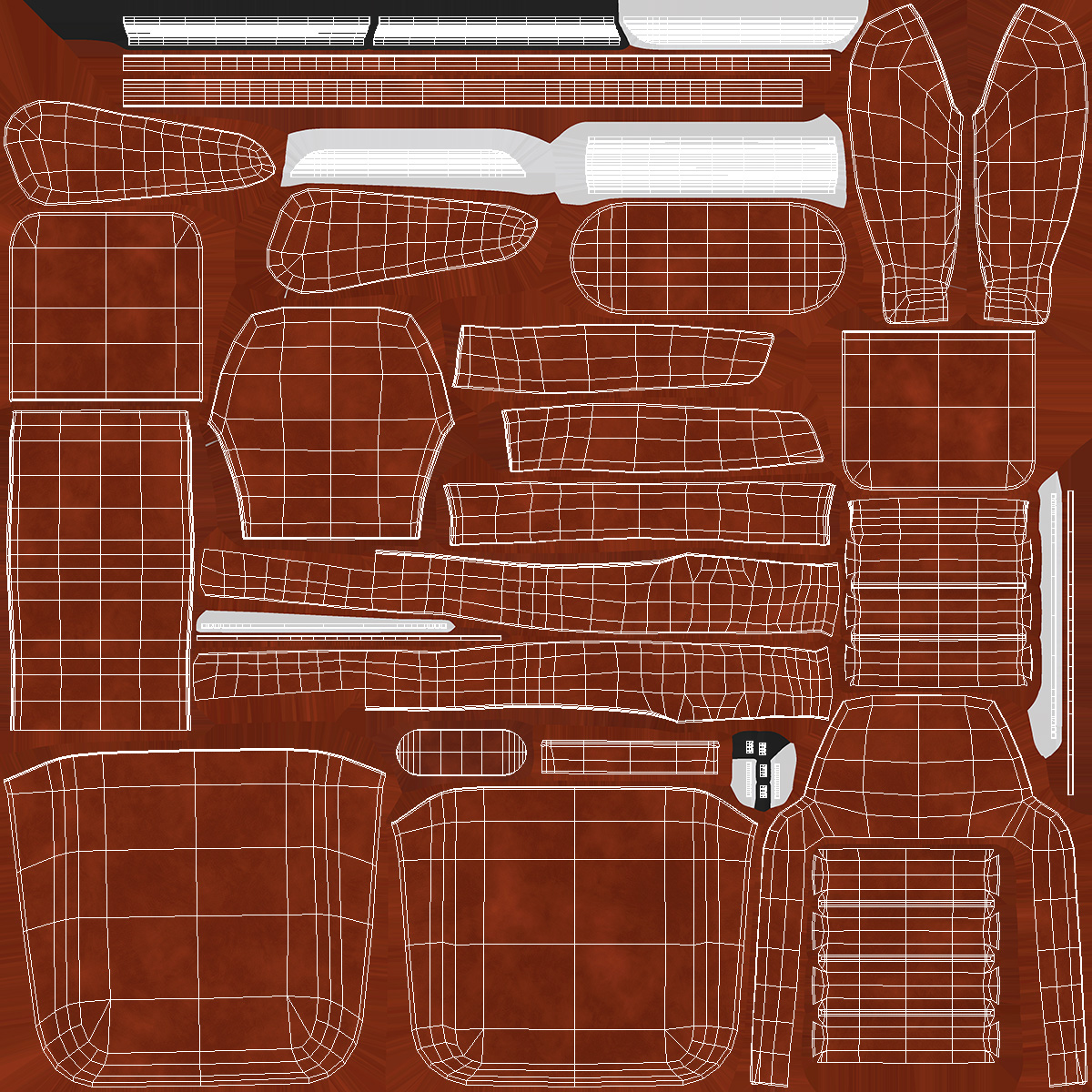 3D Marine Helm Chair No Arms Brown