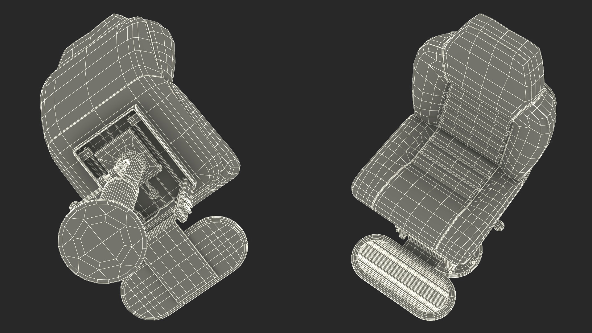 3D Marine Helm Chair No Arms Brown