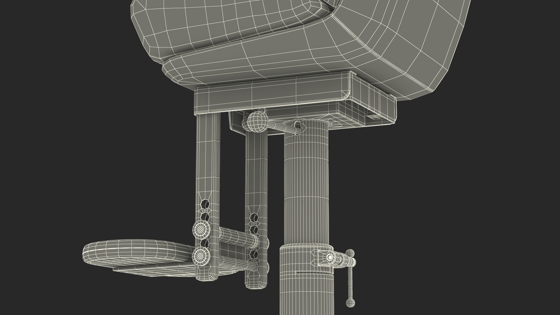 3D Marine Helm Chair No Arms Brown