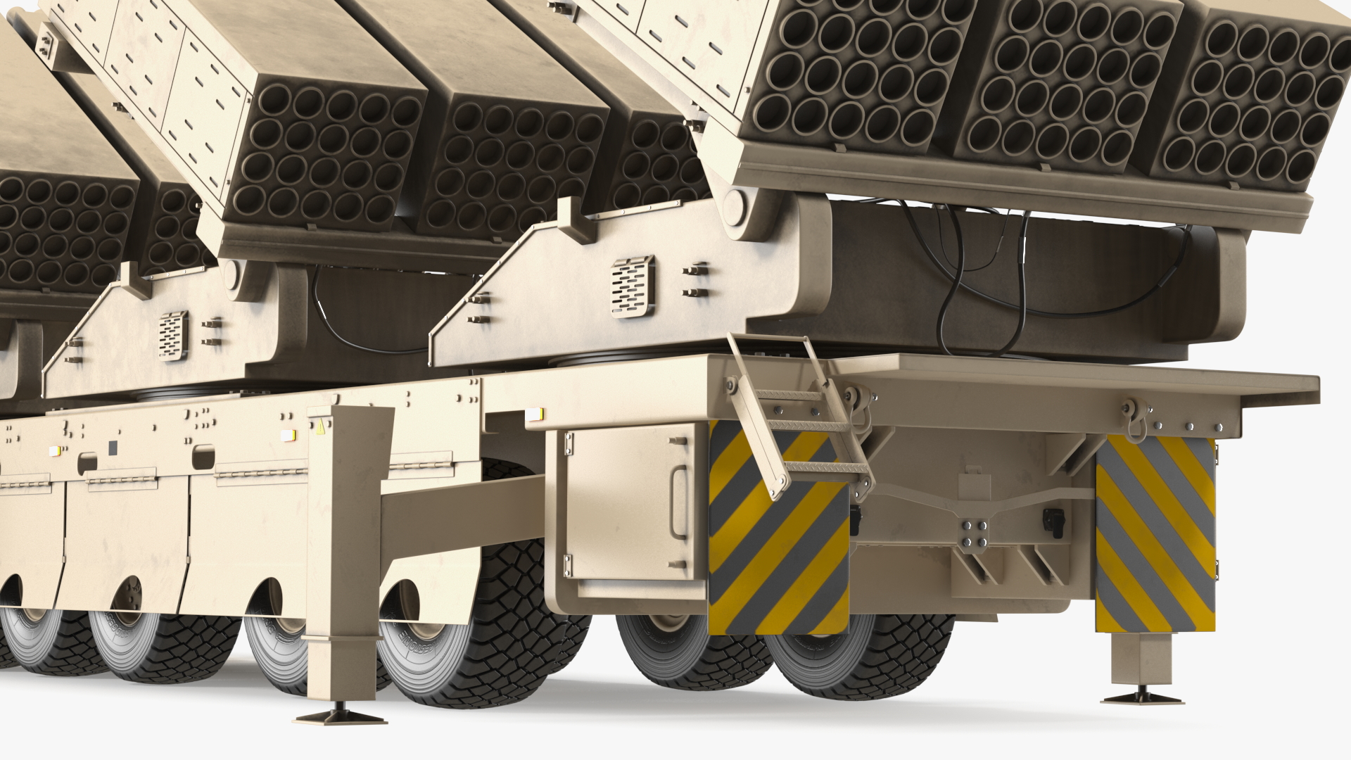3D Multiple Launch Rocket System Roketsan Jobaria Tr-122 model