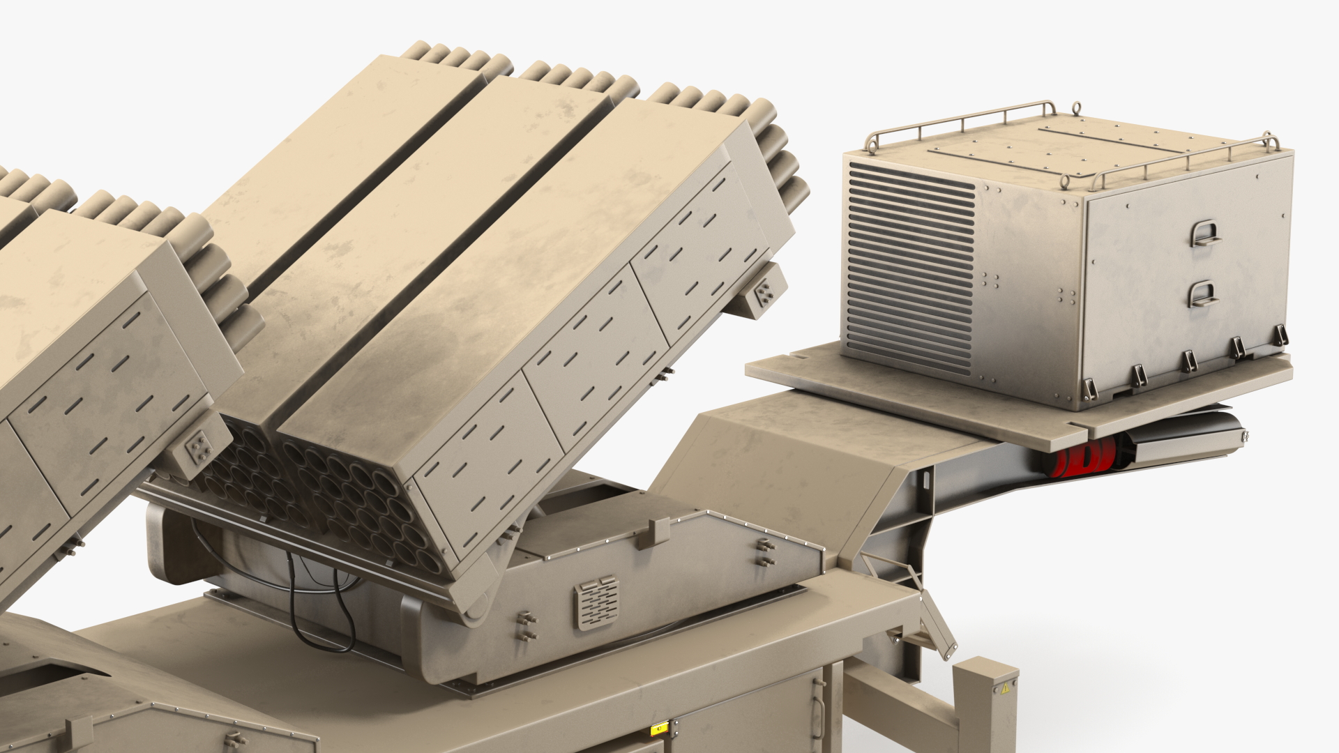 3D Multiple Launch Rocket System Roketsan Jobaria Tr-122 model
