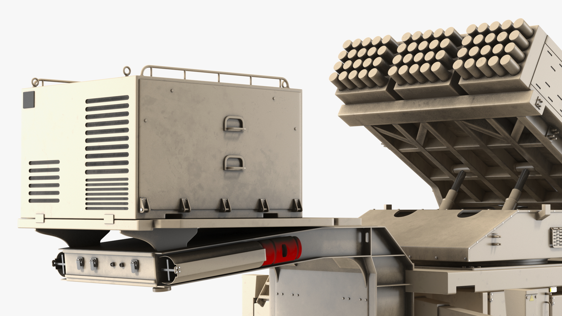 3D Multiple Launch Rocket System Roketsan Jobaria Tr-122 model