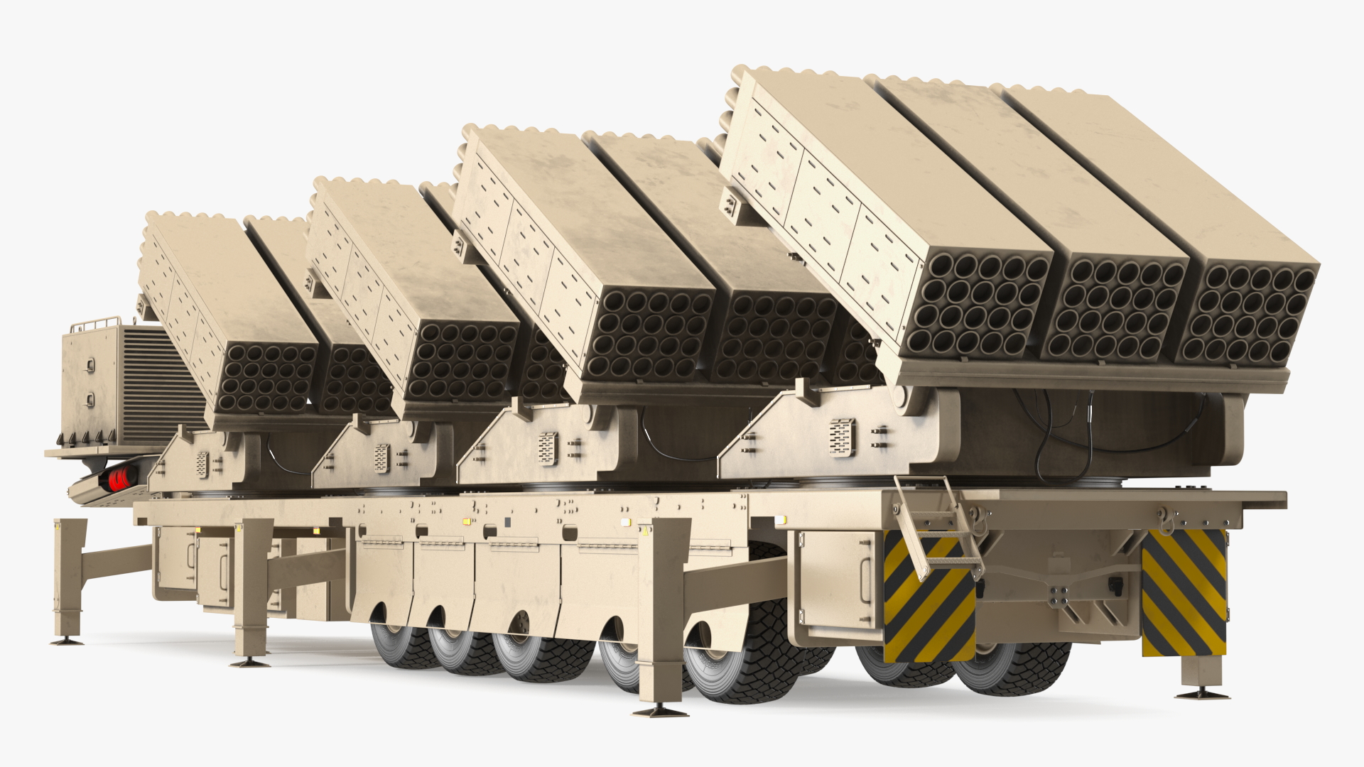 3D Multiple Launch Rocket System Roketsan Jobaria Tr-122 model