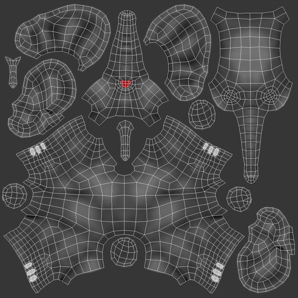 3D Cute Cartoon Elephant Rigged model