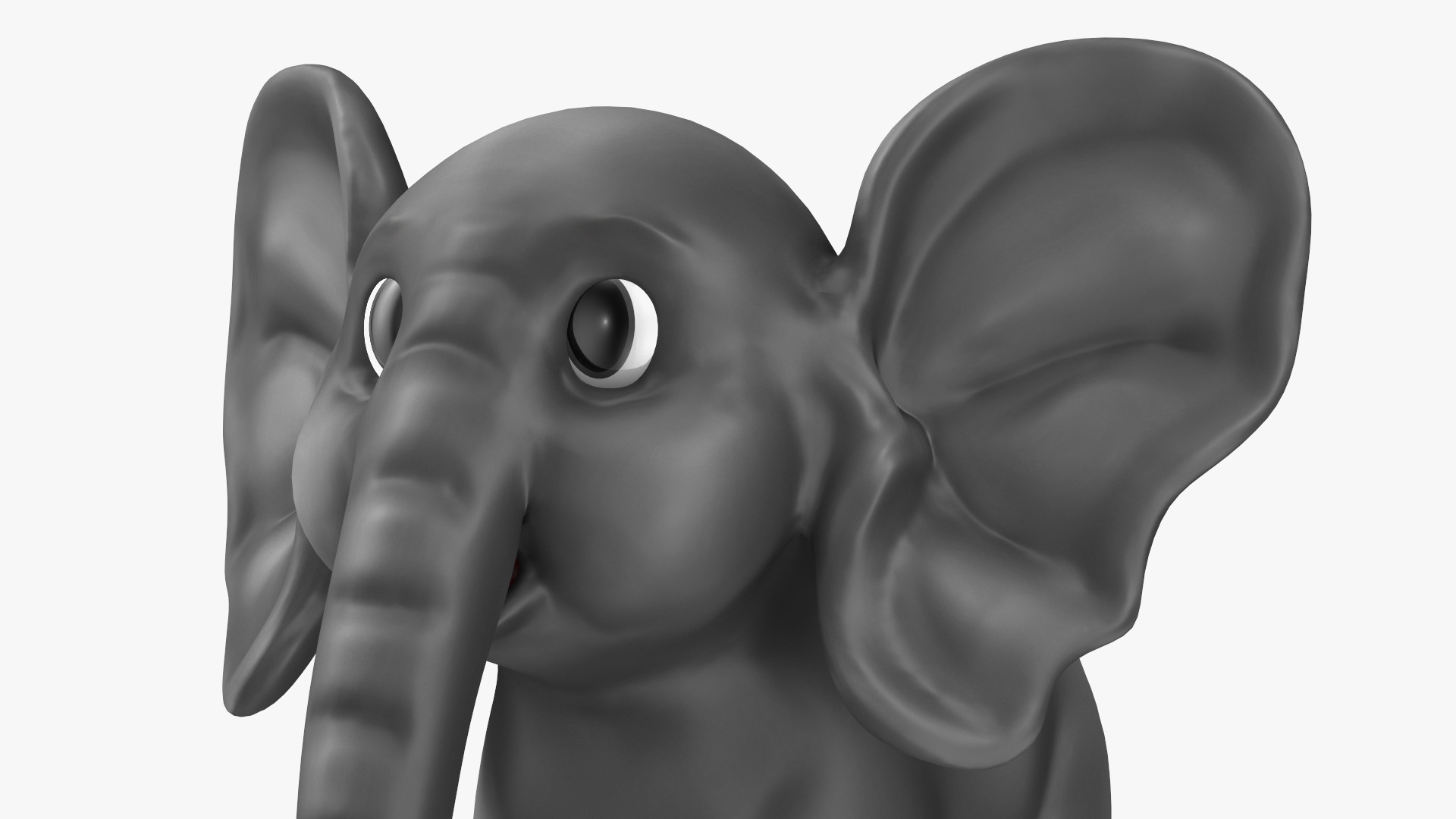 3D Cute Cartoon Elephant Rigged model