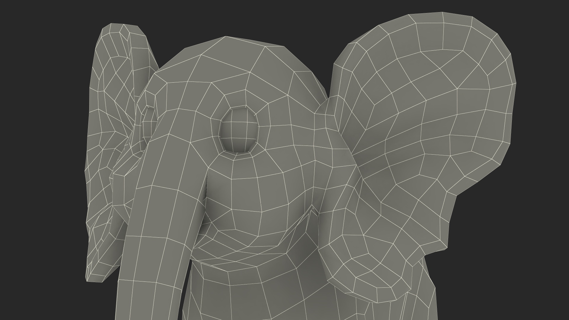 3D Cute Cartoon Elephant Rigged model