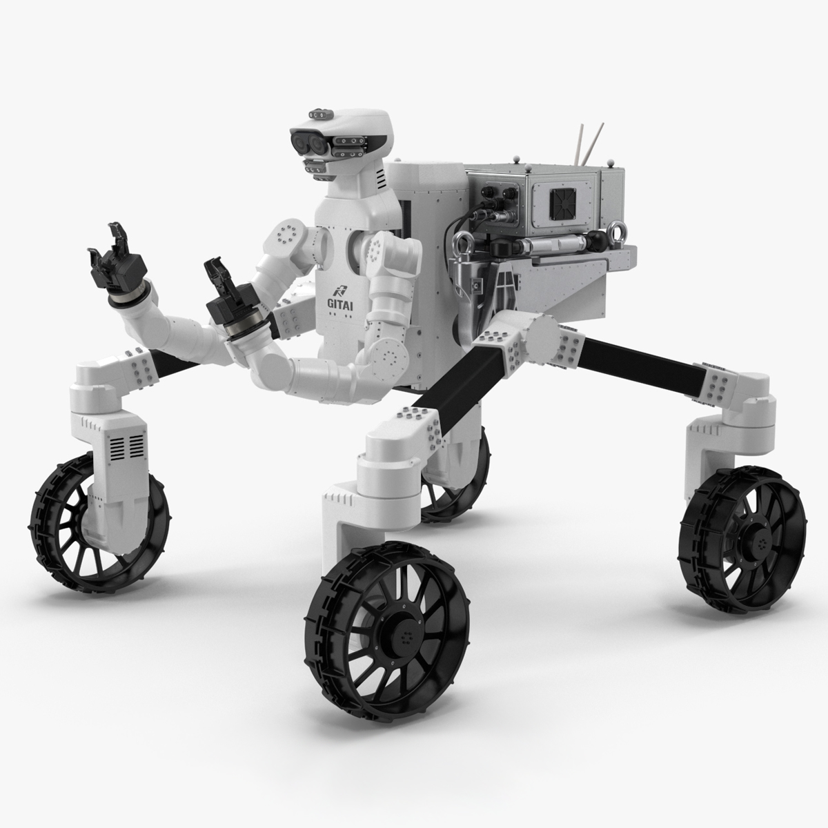 GITAI R1 Lunar Robotic Rover Rigged for Cinema 4D 3D model