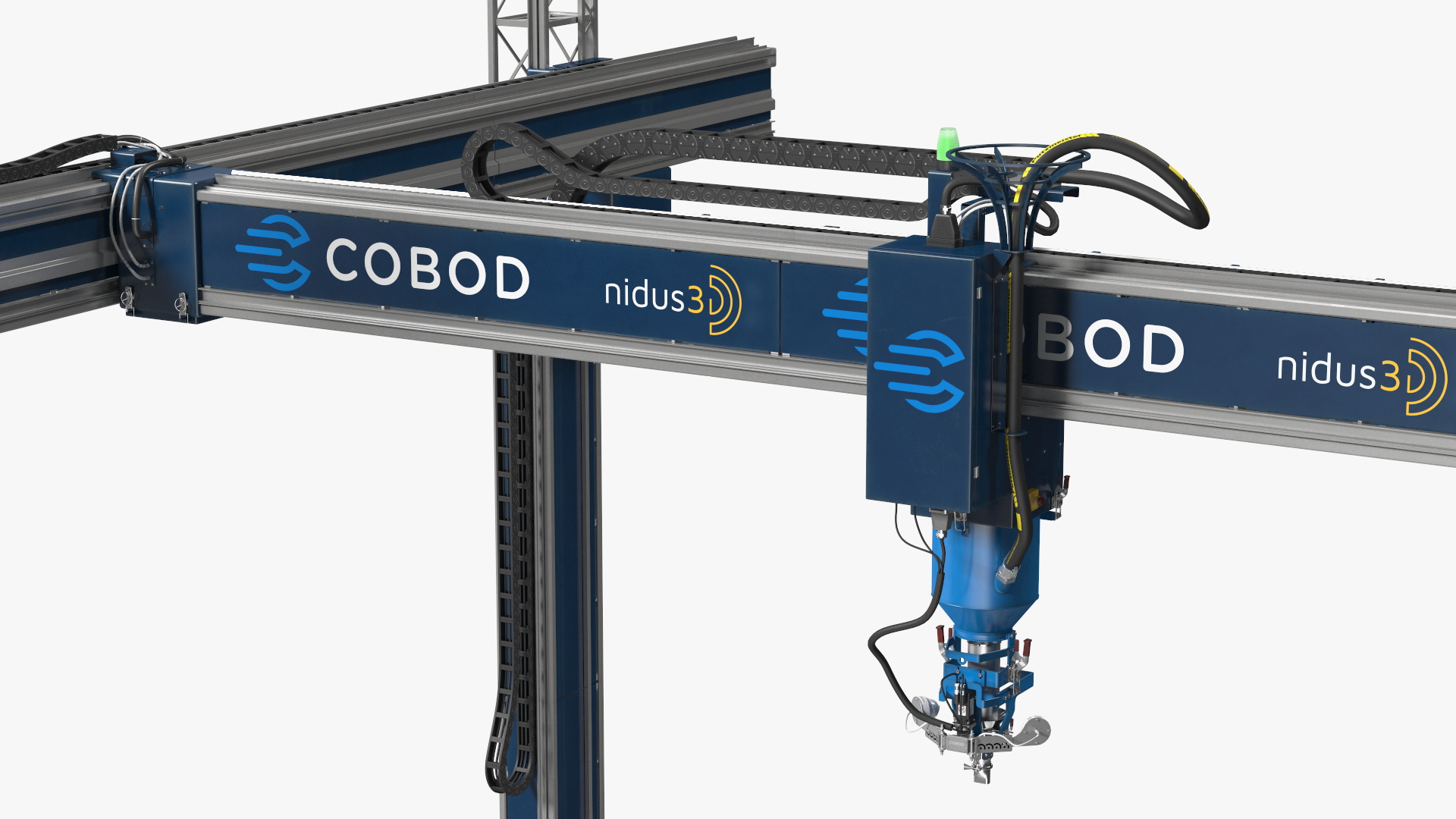 Cobod 3D Printer Module for House Building Rigged 3D model