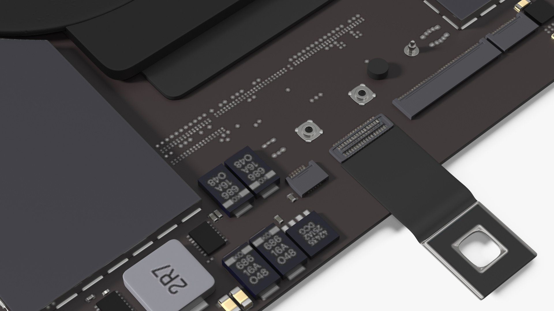 Logic Board MacBook Pro 14 M2 3D model