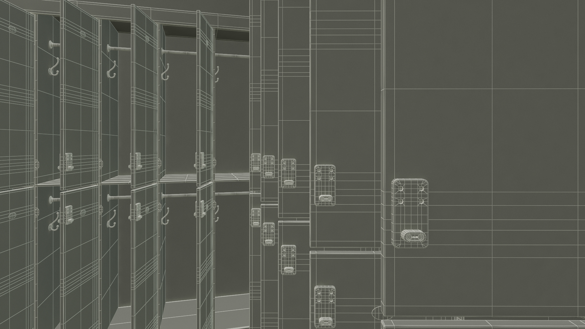 3D model Locker Room Interior