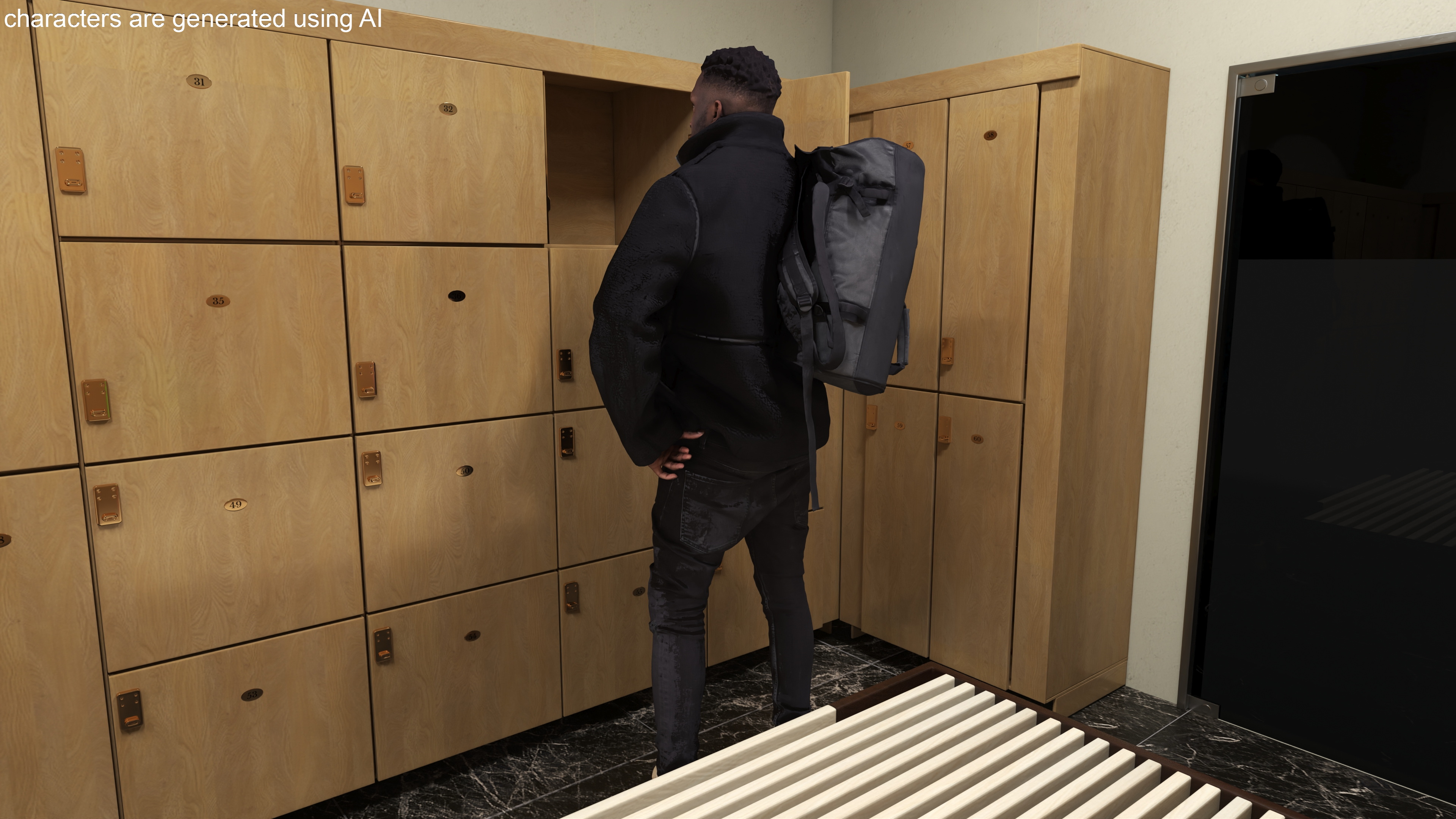 3D model Locker Room Interior