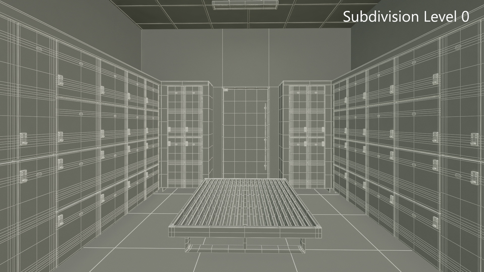 3D model Locker Room Interior