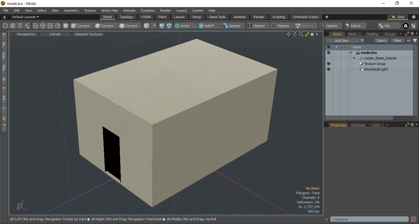 3D model Locker Room Interior