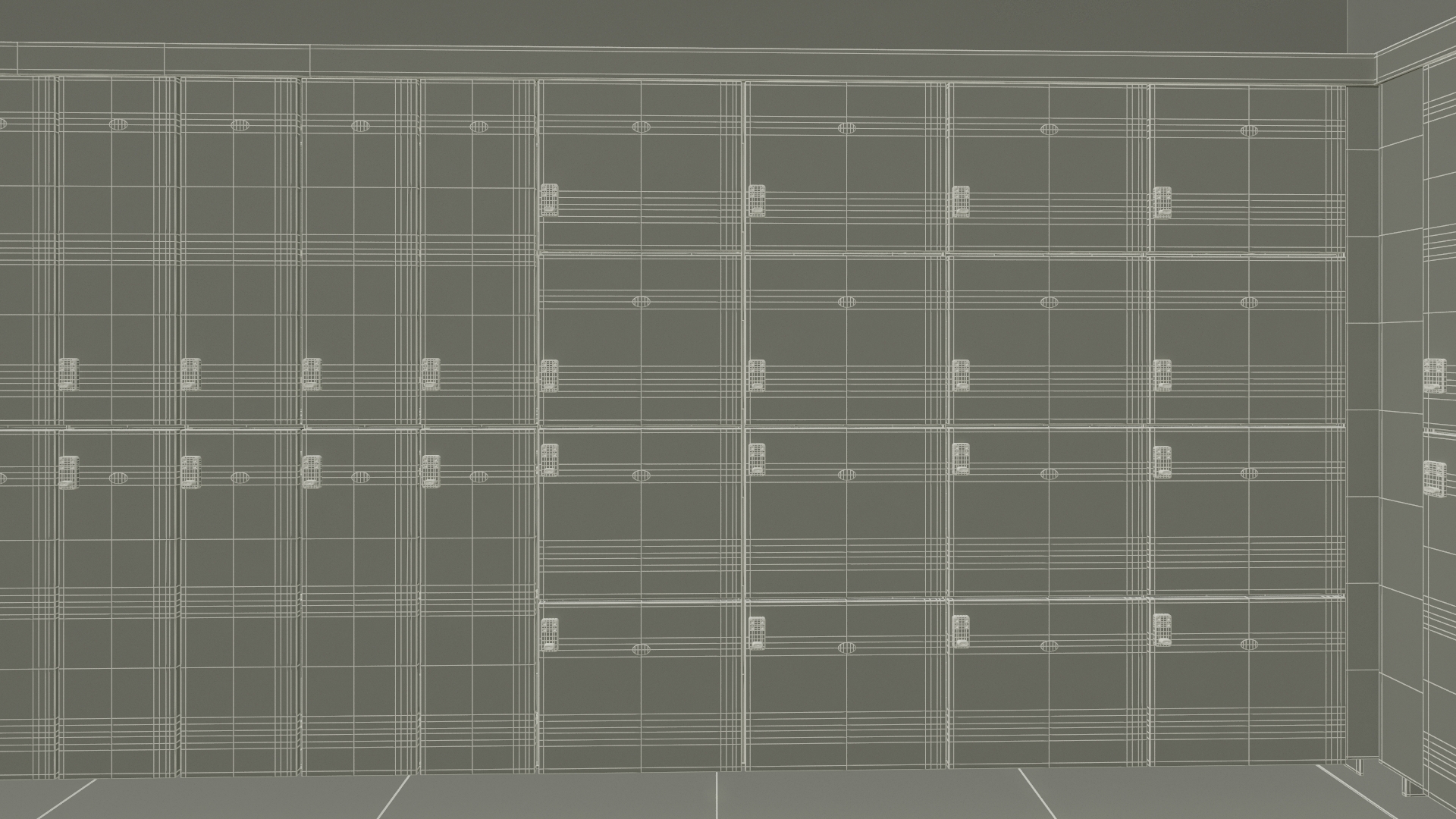 3D model Locker Room Interior