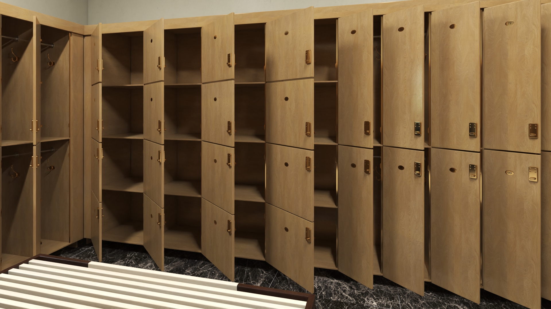3D model Locker Room Interior